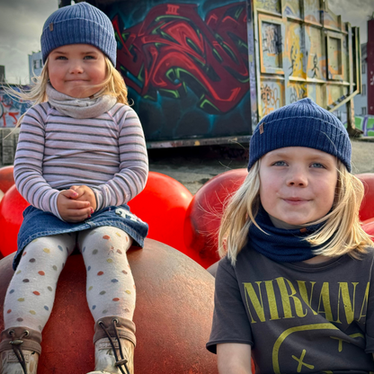 Barne Lue i Marineblå