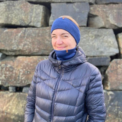 Marineblå Hals